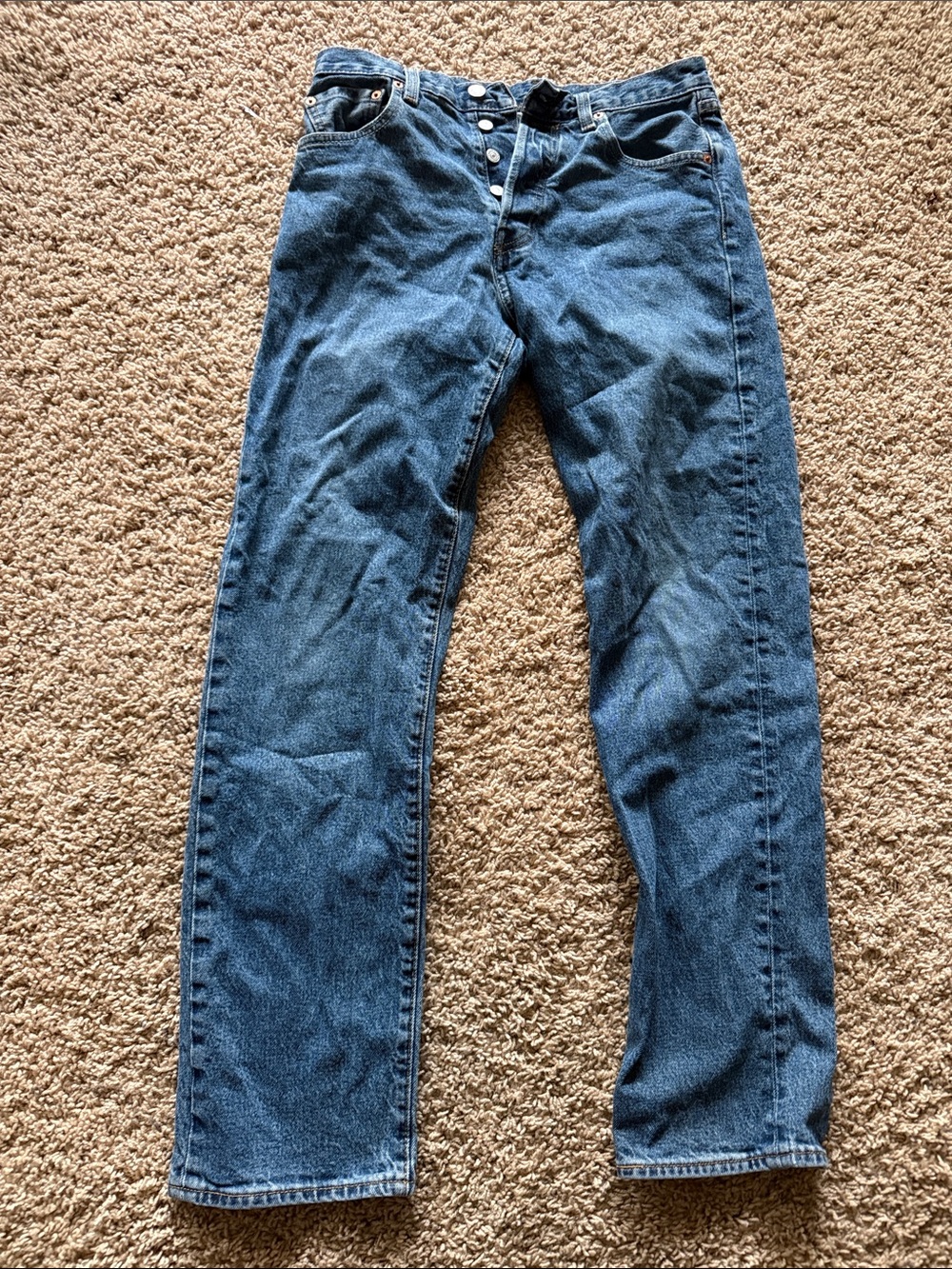 Levi's Men's Straight Dark Blue Denim Jeans